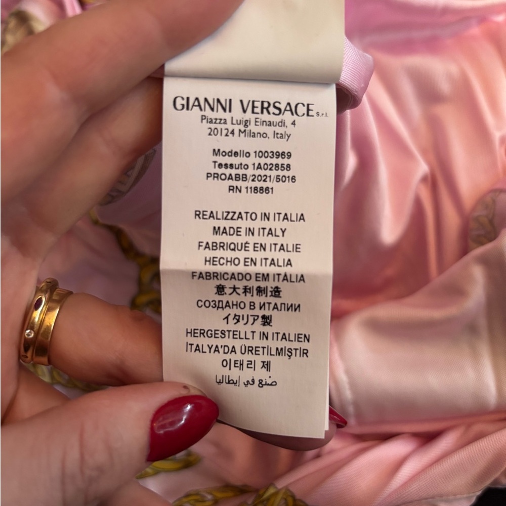 Versace gold chain print bodysuit size 40 - Picture 9 of 9